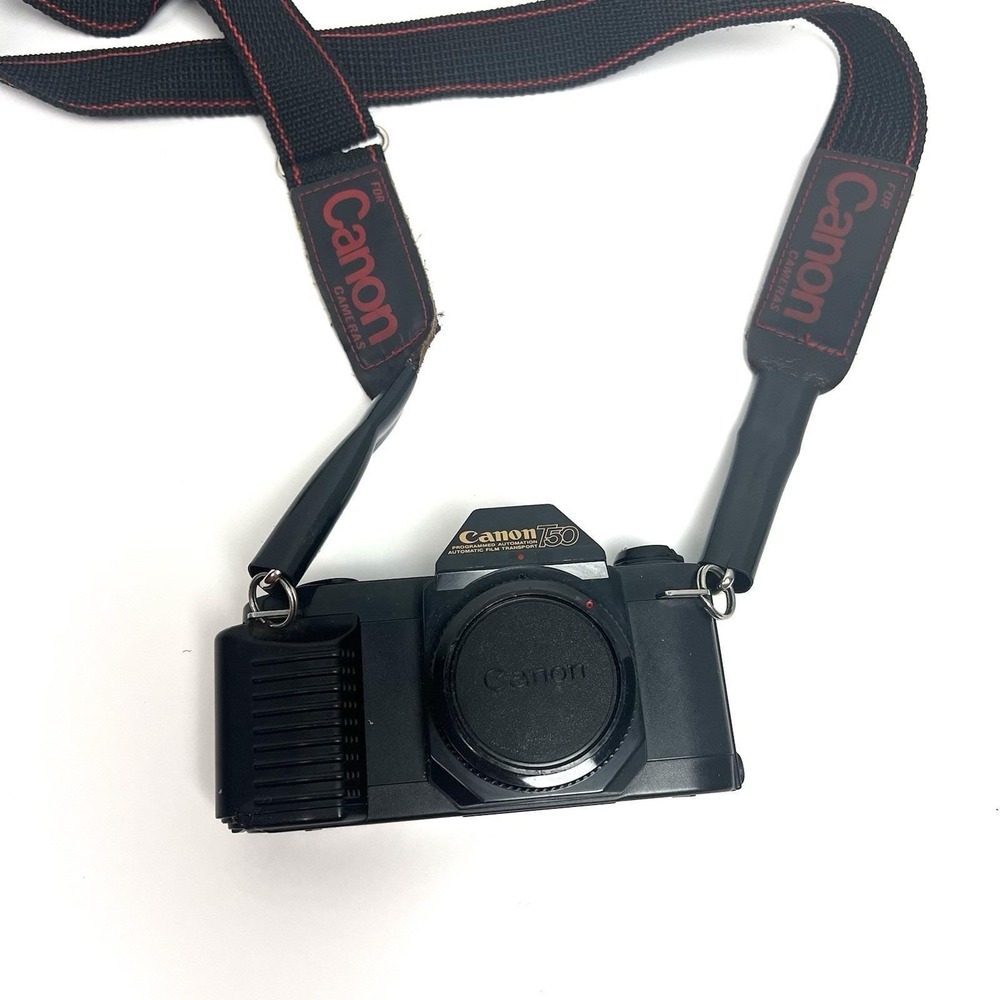 Canon T50 Film Camera For Parts Broken Batteries Slot